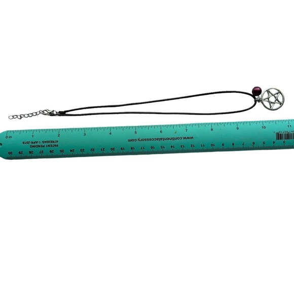 NEW Pentacle Choker Necklace 5 Point Star Wicca Pagan - Picture 5 of 9